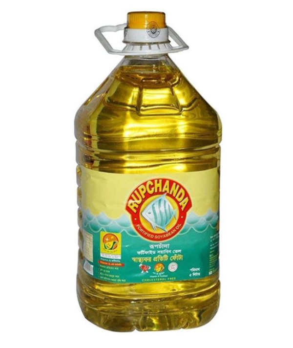 রূপচাঁদা সয়াবিন তেল ৫ লিটার, tel, oil, tal